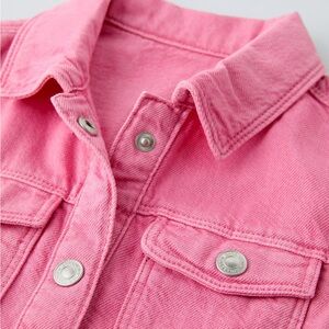 Zara Kids Bright Pink Jean Jacket